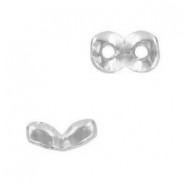 Cymbal ™ Side bead / Cuenta de metal DQ - Kaparia para Matubo SuperDuo - Plata vieja